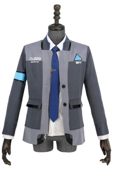 Detroit Become Human Connor RK800 Agent Halloween Cosplay Costume  