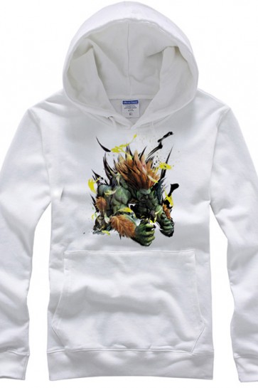 Street Fighter Men's White Winter Coat GC00147