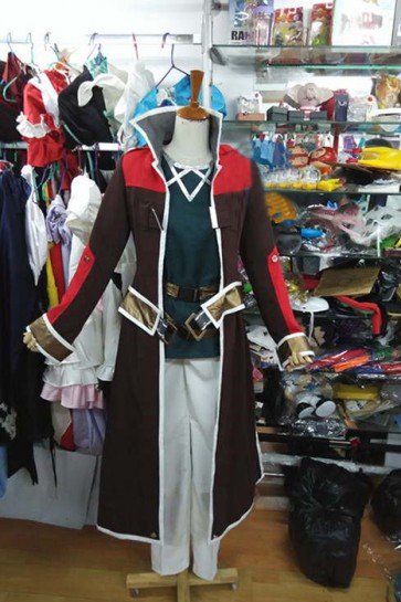 The Legend Of Heroes Arios MacLaine Dark Brown Suit Cosplay Costume   GC00275