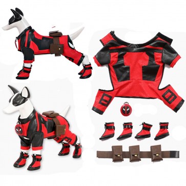 Deadpool 3 Dogpool Cosplay Costume Halloween Dog Outfits