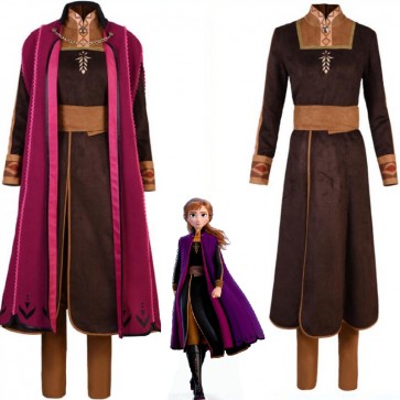 Frozen II Anna Princess Halloween Cosplay Costume