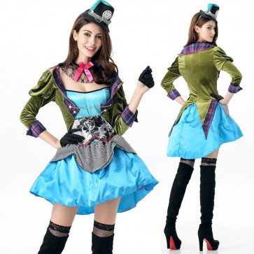 Halloween Princess Dress Adult Circus Magician Animal Trainer Cosplay Costume