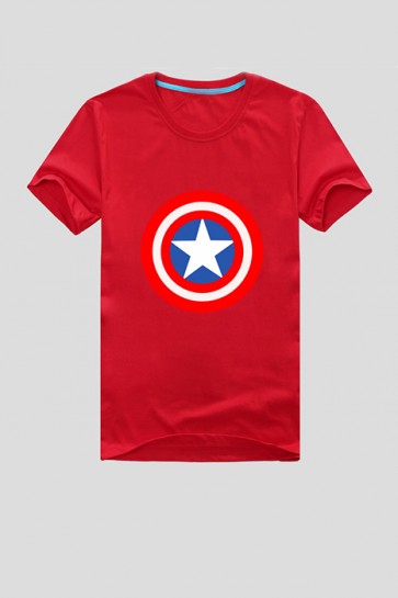 Captain America Man's Short Sleeve T-Shirt Seven Color For Your Select MC00208