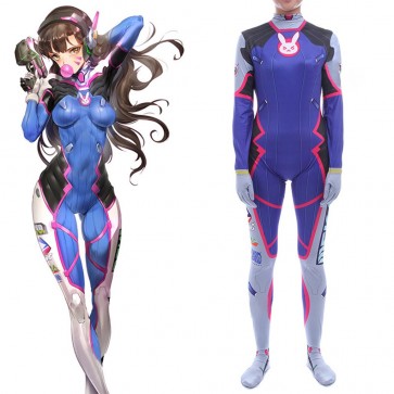 Overwatch D.VA Cosplay Costume Full Set Handmade ACOW001