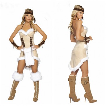 Aborigines Sexy Pirate Halloween Costume Of India  MC0076