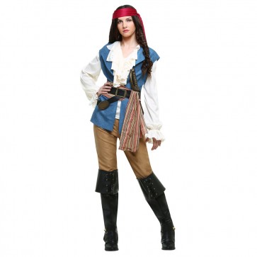 Halloween Female Adult Pirates Cosplay Costume