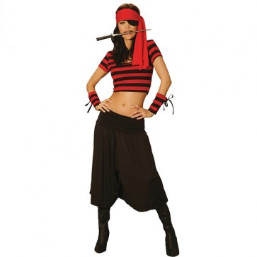 Womens Classic Fancy Pirate Halloween Sexy Costume  MC0083
