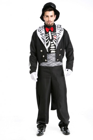 Fancy Halloween Suit Of  Vampire And Ghost Couples Of Skull Skeleton FHC00177