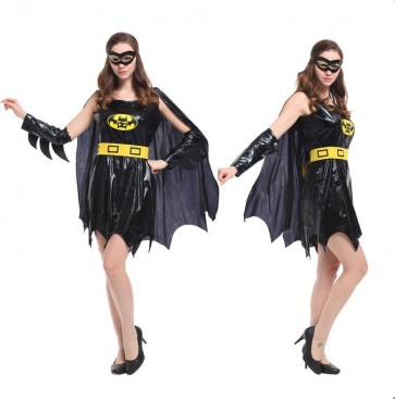 Black Batwoman Jumpsuit halloween Cosplay Costume