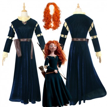 Brave Merida Girl Halloween Cosplay Costume