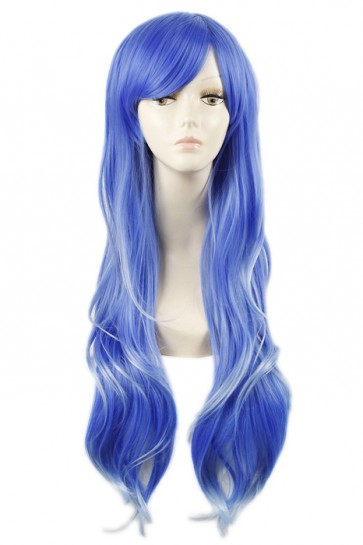 85cm Beautiful Blue Long Straight Fashion Wig  CW00429