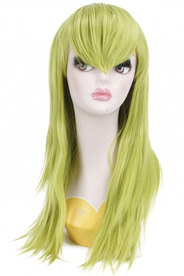 60cm Long Straight Green Cosplay Party Hair Wig  CW00520