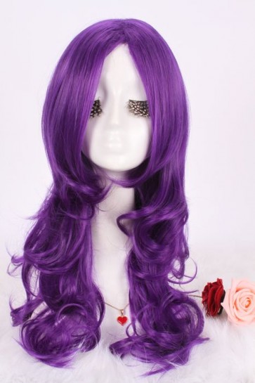 50cm long purple My Little Pony Rarity wavy Cosplay party hair wig CW00217