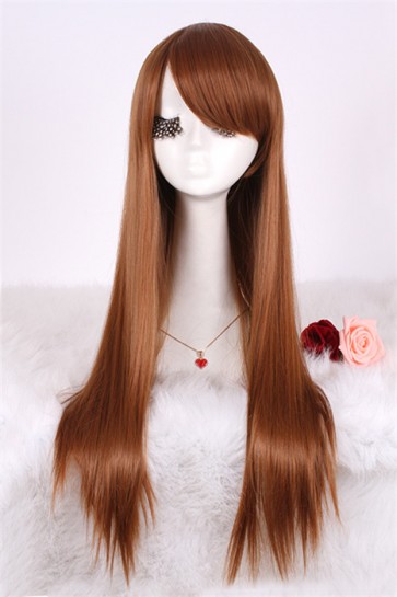 Suzumiya Haruhi Long 65cm Straight Brown Japanese Anime Cosplay hair Wig AC001152