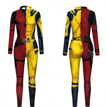3D Printed Deadpool & Wolverine Bodysuit Halloween Cosplay Costume