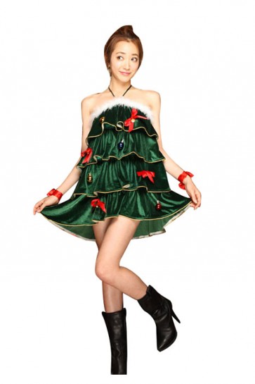 Christmas Costume Beautiful Christmas Trees Dress FCC00188