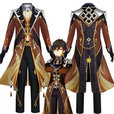 Genshin Impact Zhongli Halloween Cosplay Costume