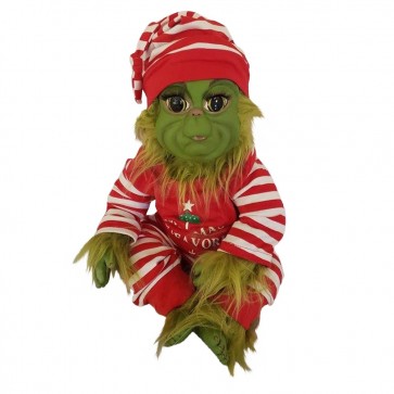 Grinch Doll Cute Stuffed Plush Toy Hairy Grinch Baby Xmas Gifts Christmas Doll