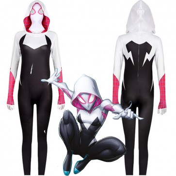 Spider-Man Gwendolyn Maxine Stacy Spider Gwen Stacy Halloween Cosplay Costume