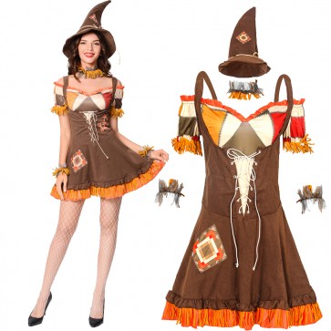Shaman Scarecrow The Wizard of OZ Halloween Cosplay Costume