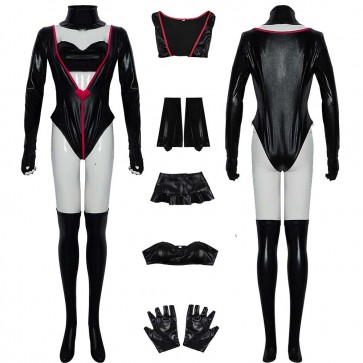 Hazbin Hotel Angel Dust Halloween Leather Black Costume Cosplay