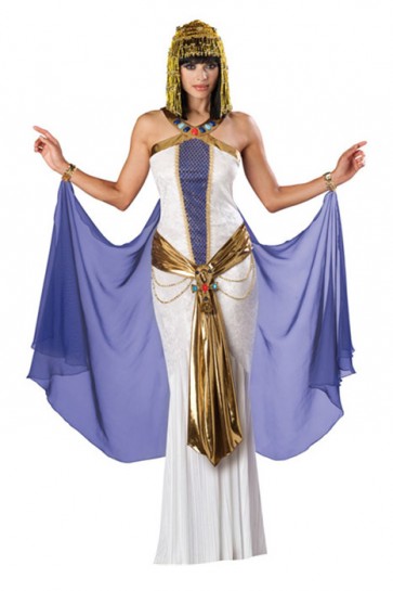 Greek goddess Halloween role play Egyptian queen Arab girl white dress cosplay costume FHC00398