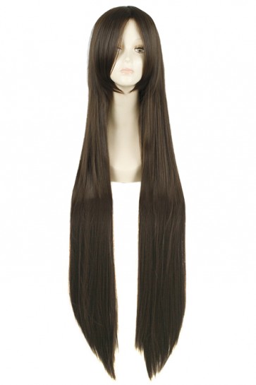 100cm Long Light Brown Straight Fashion Wig  CW00428