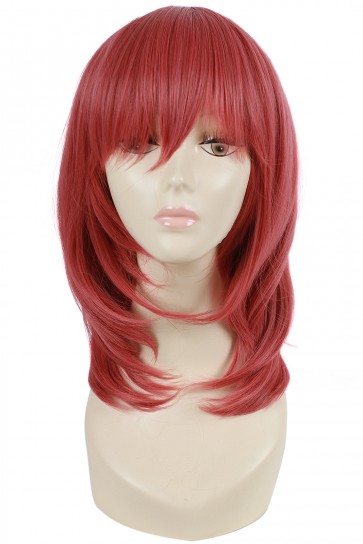 45cm Hot Pink  Fashion Wig Straight BOB Resident Women Full Hair  CW00409