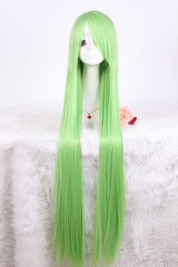 100cm supper Grass Green cosplay wig Code Geass straight Synthetic Hair AC00973
