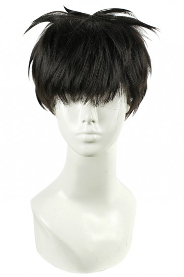 25cm Short Gekkan Shoujo Nozaki-kun Nozaki Umetarou Black Wig CW00450