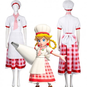 Patissiere Princess Peach Showtime Halloween Cosplay Costume