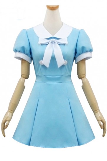 K-ON Blue Japanese School Girls Cosplay Costumes AC001162