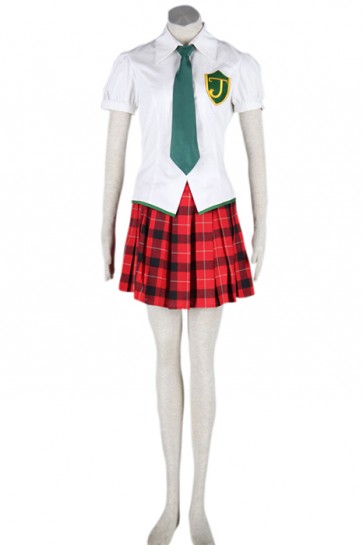 Neon Genesis Evangelion Makinami Mari Illustrious Shool Uniform Cosplay Costume AC001115