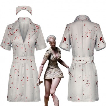 Silent Hill Nurse Cosplay Costume Halloween Outfit Full Set