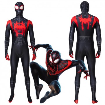 Spider-Man Into the Spider-Verse Miles Morales Halloween Cosplay Costume
