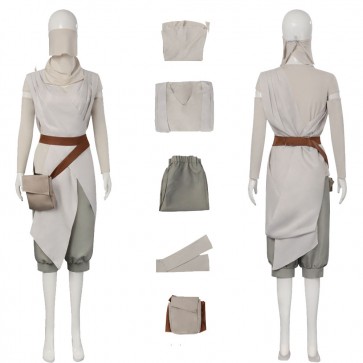 Rey Star Wars The Rise of Skywalker Halloween Cosplay Costume