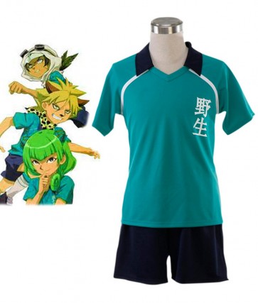 Anime Inazuma Eleven Nosei Wild Junior High School Soccer Team Summer School Uniform Cosplay Costume AC001295