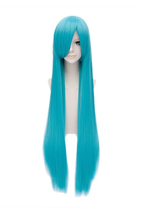 100cm Light Blue Straight Fairy Tail Bisca Mulan Cosplay ...