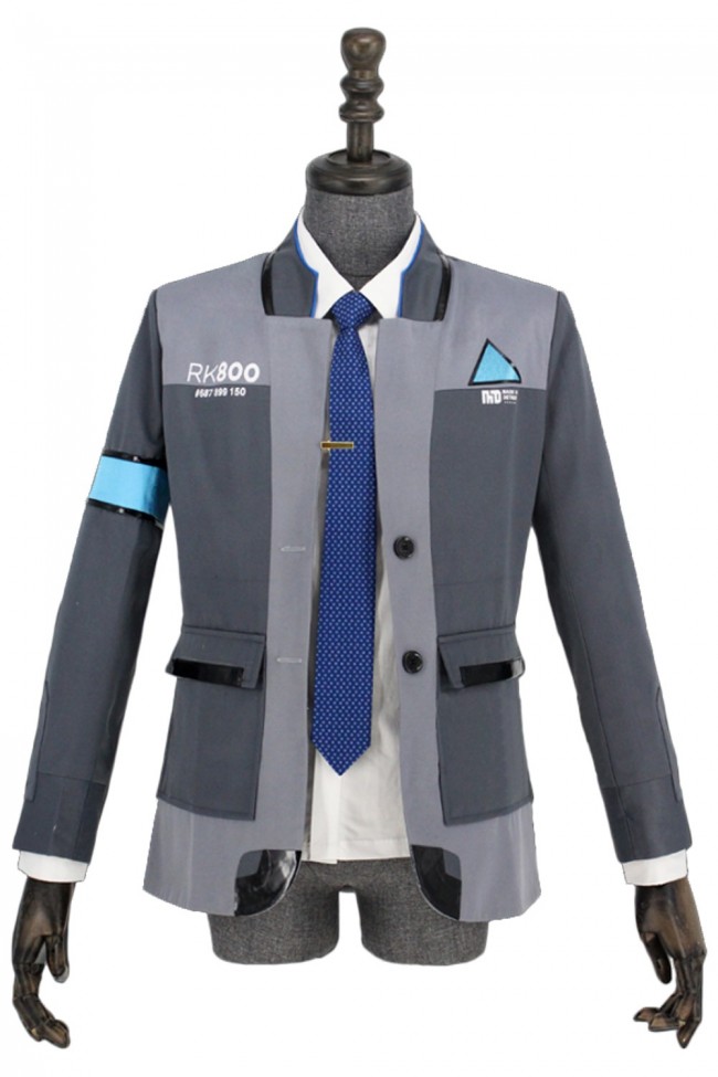 Detroit Become Human Connor Rk800 Agent Halloween Cosplay Costume