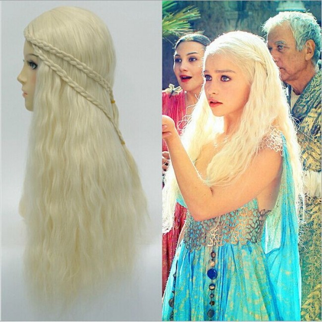 Game Of Thrones Daenerys Targaryen With Special Design Blue Dress Cosplay Costume Moc0016