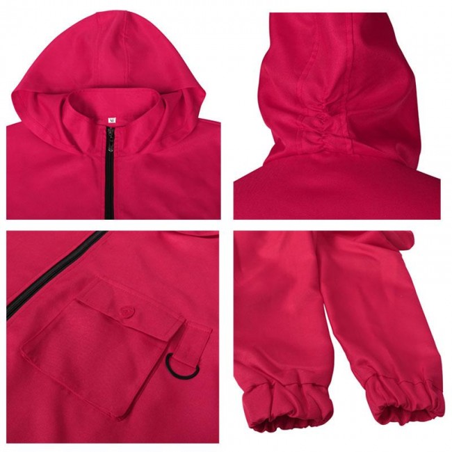 Squid Game Masked Men Red Jumpsuit Halloween Cosplay Costume