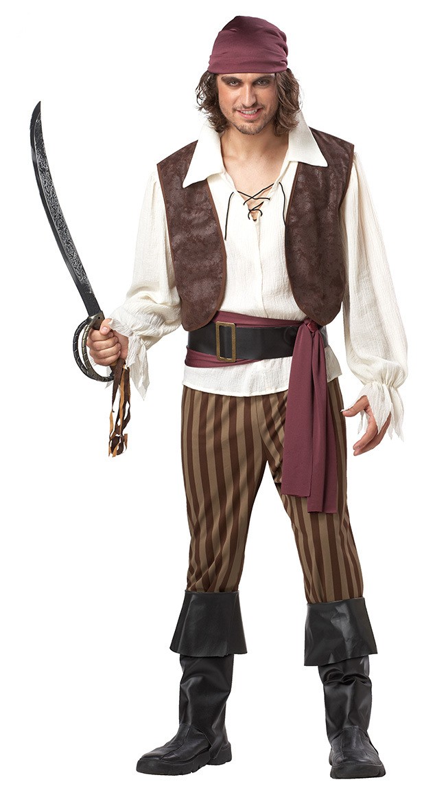 Full Set Mens Fancy Pirate Costume Cosplay Halloween MC0082 Pirates