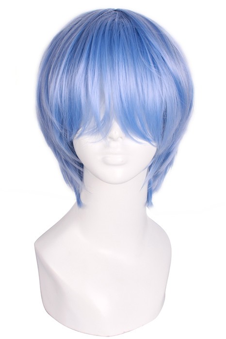33cm Short Light Blue Anime Evangelion Cosplay Wig Ac001128