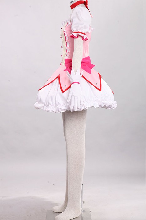 Puella Magi Madoka Magica Kaname Madoka Pink Dress Cute Cosplay Costume ...