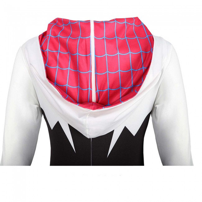 Ghost Spider Costume Costume Spider-Gwen Per Bambina - Tuta Intera Marvel, Taglia 5T Costume Spider-gwen Bambino - Foto 9