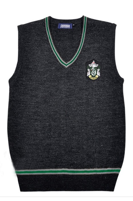 Harry Potter Slytherin Vest Sweater School Uniform Dark Gray MC0064 ...