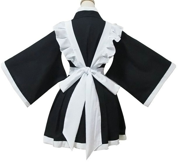 Long Sleeves Lovely Cotton Cosplay Maid Costume coscarnival
