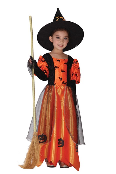 Special Halloween Party Costume Pumpkin Witch For Chlidren FHC00346 ...