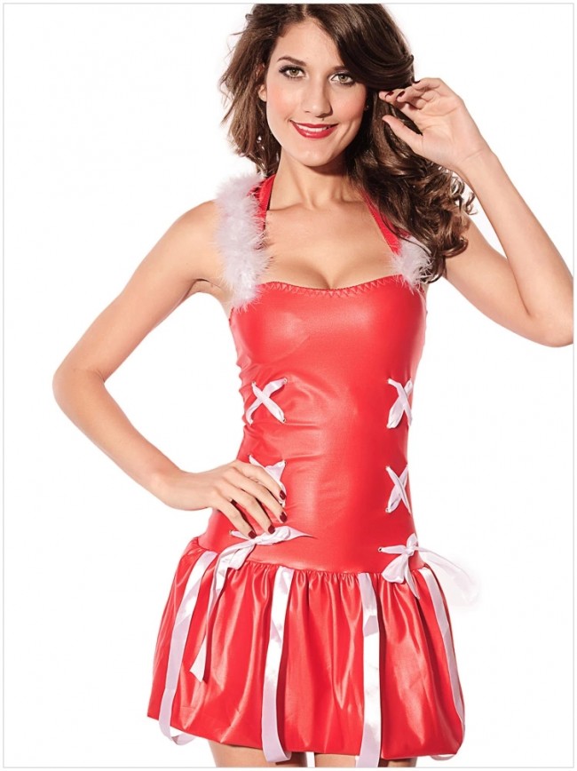 womens red christmas outfit
