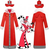 Hazbin Hotel Valentino Halloween Red Costume Cosplay Full Set